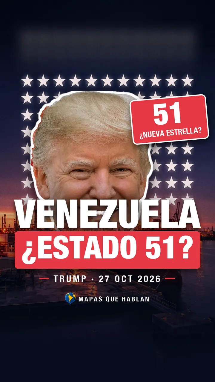 Portada de Mapas que hablan con el título Venezuela, ¿el estado 51?